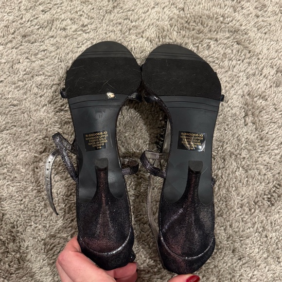 Nine West silver sparkly 3.5inch heels - Picture 4 of 6